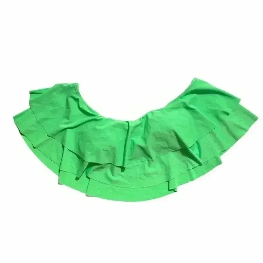 Women's Off Shoulder Ruffle Bandeau Bikini Top